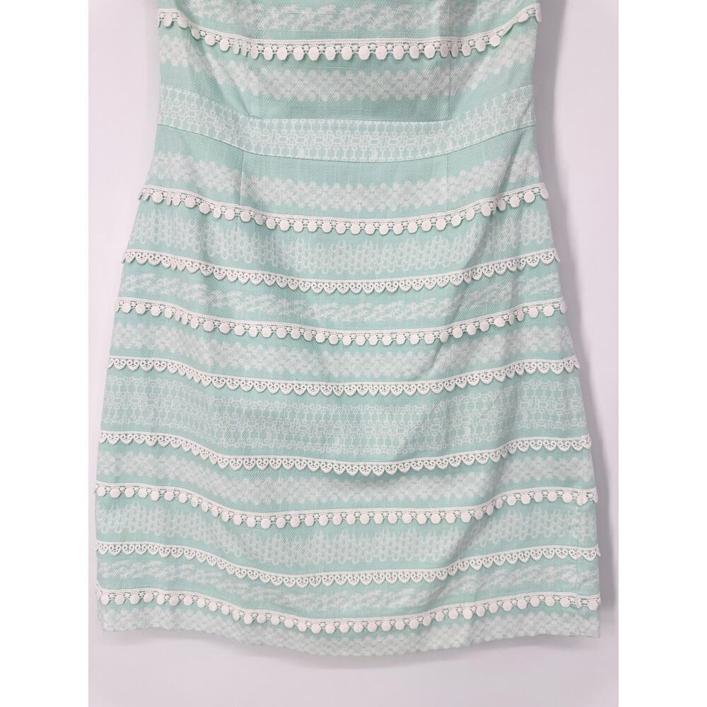 Vineyard Vines Kentucky Derby Icon Print Strapless Dress Lace Stripe Preppy Mini - Picture 7 of 12